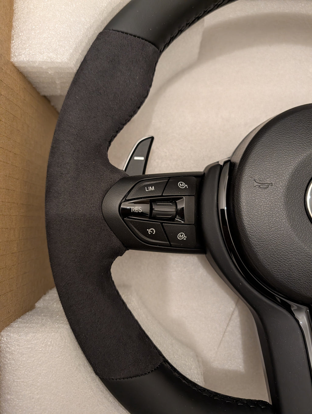 BMW F Gen M Sport Steering Wheel - Alcantara & Leather