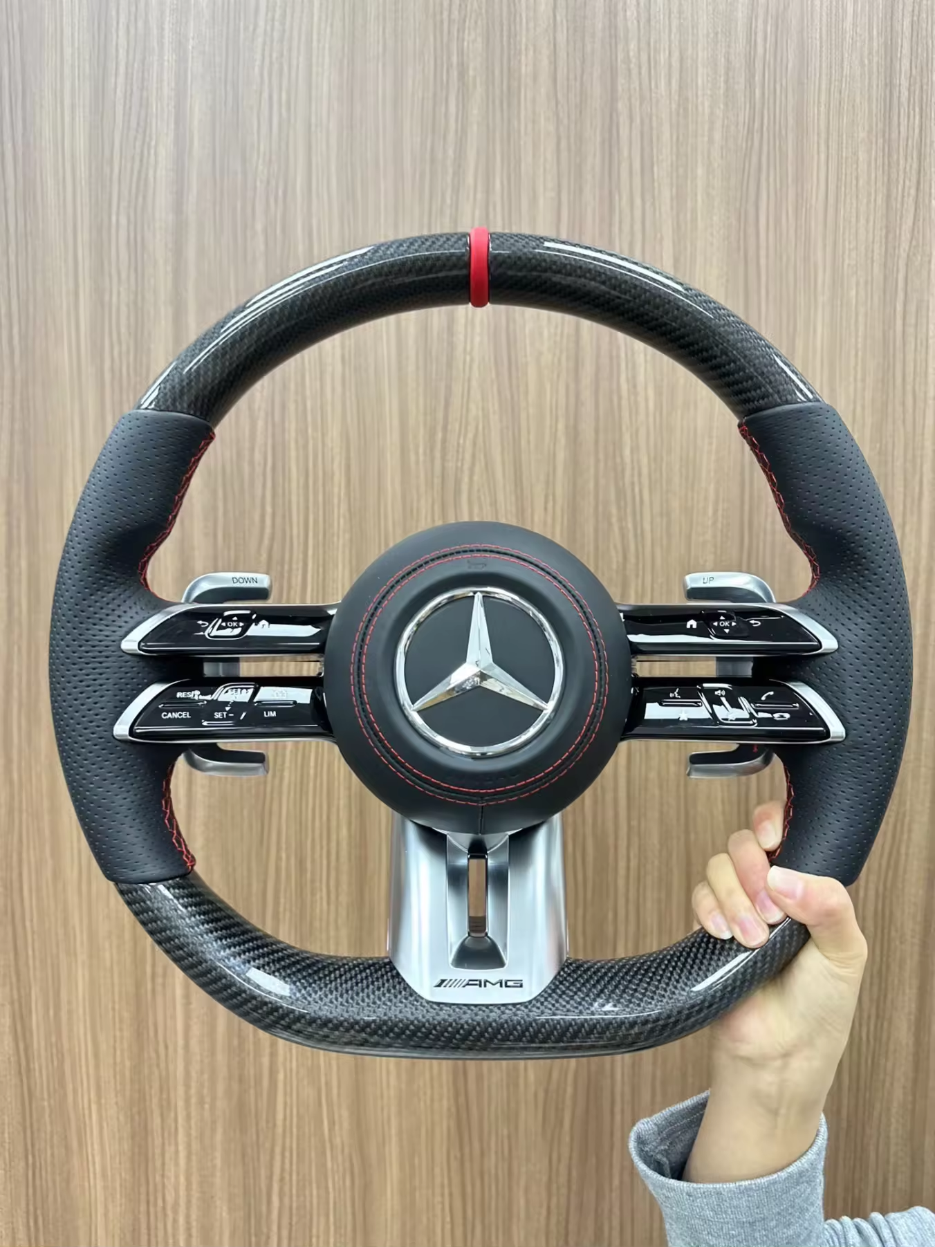 Mercedes AMG Steering Wheel - Carbon Fibre & Leather
