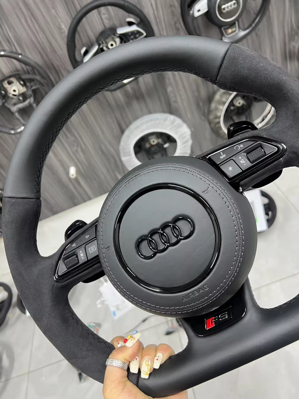 Audi S RS Steering Wheel – Leather & Alcantara