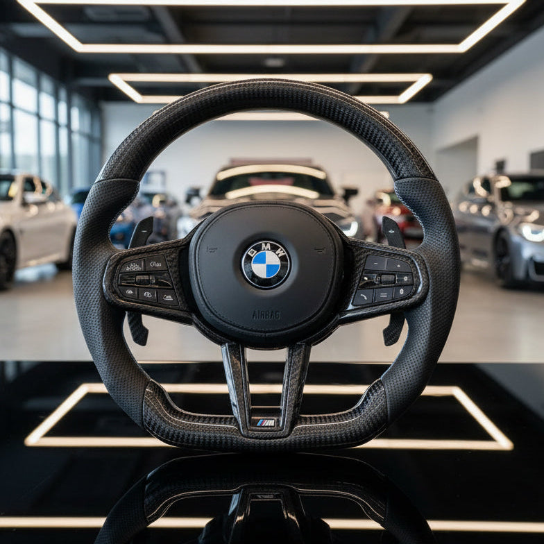 BMW G Gen Steering Wheel - Carbon Fibre & Leather