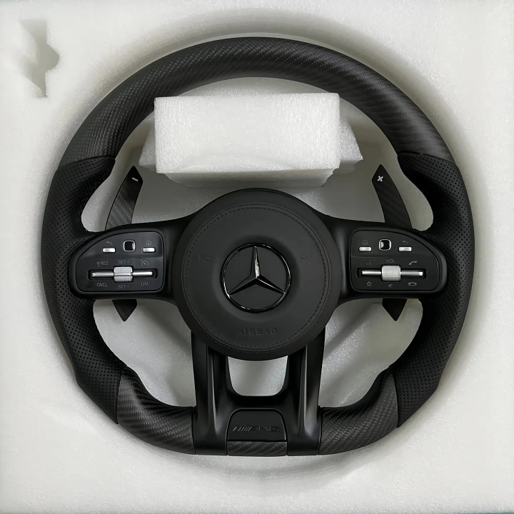 Mercedes AMG Steering Wheel - Carbon Fibre & Leather