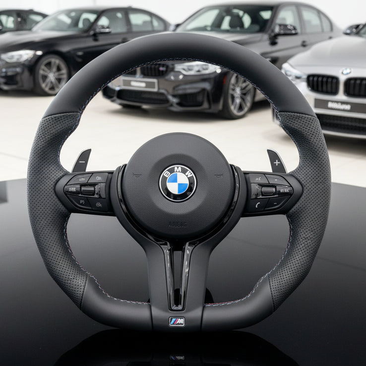 Custom BMW steering wheel