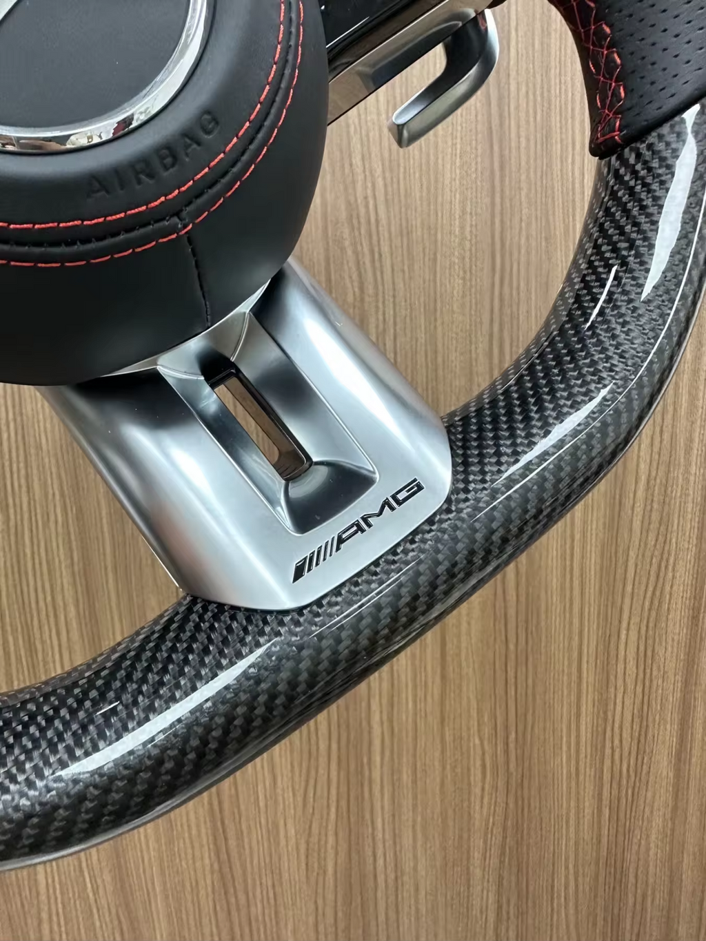 Mercedes AMG Steering Wheel - Carbon Fibre & Leather