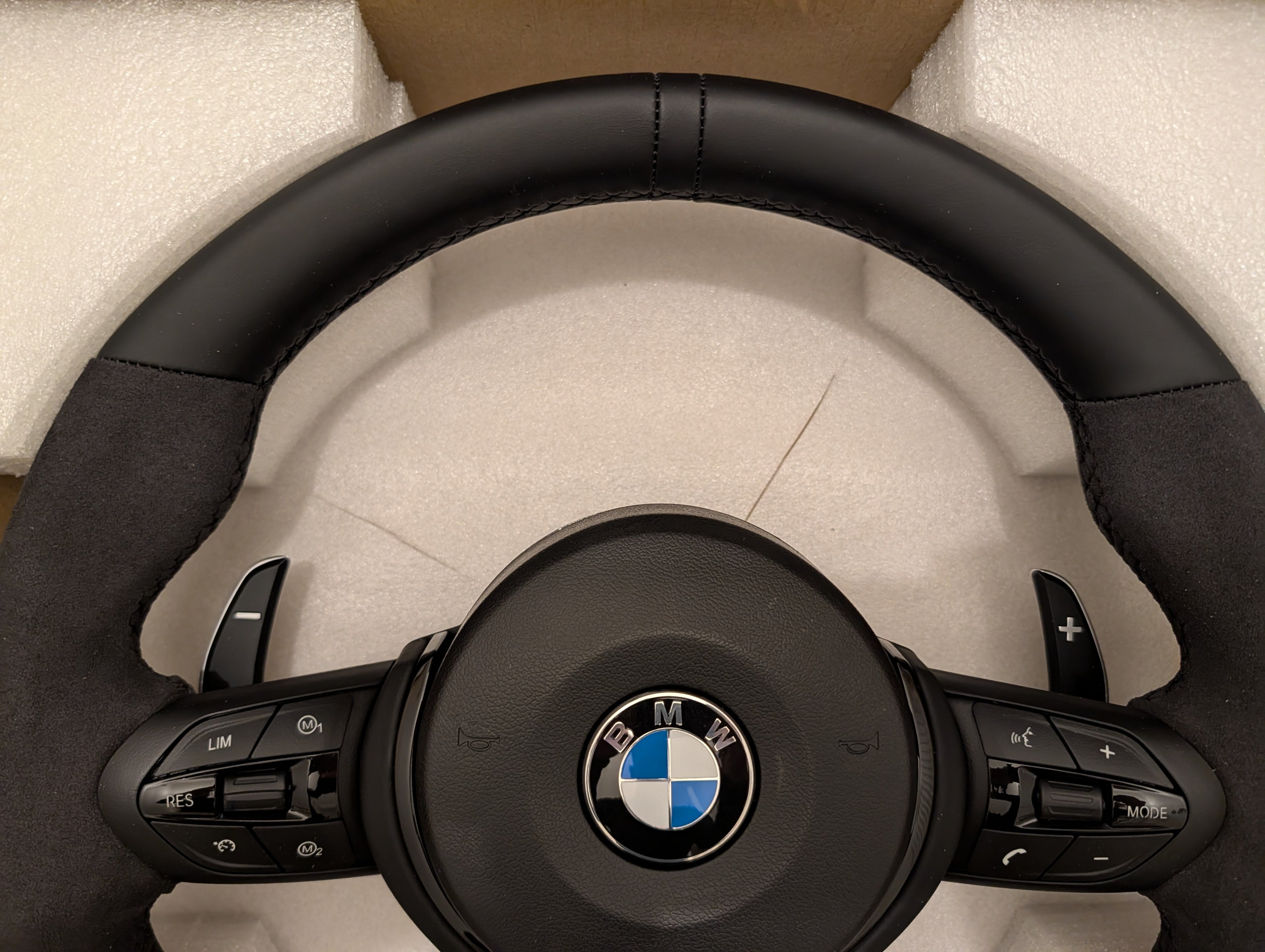 BMW F Gen M Sport Steering Wheel - Alcantara & Leather