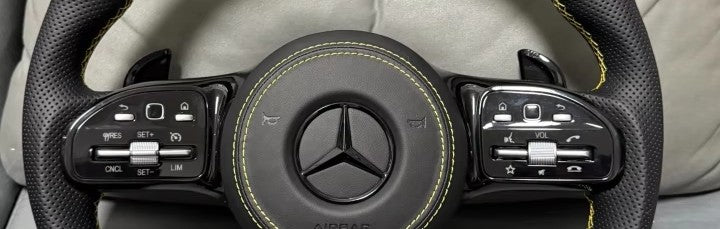 Mercedes AMG Steering Wheel - Carbon Fibre & Leather