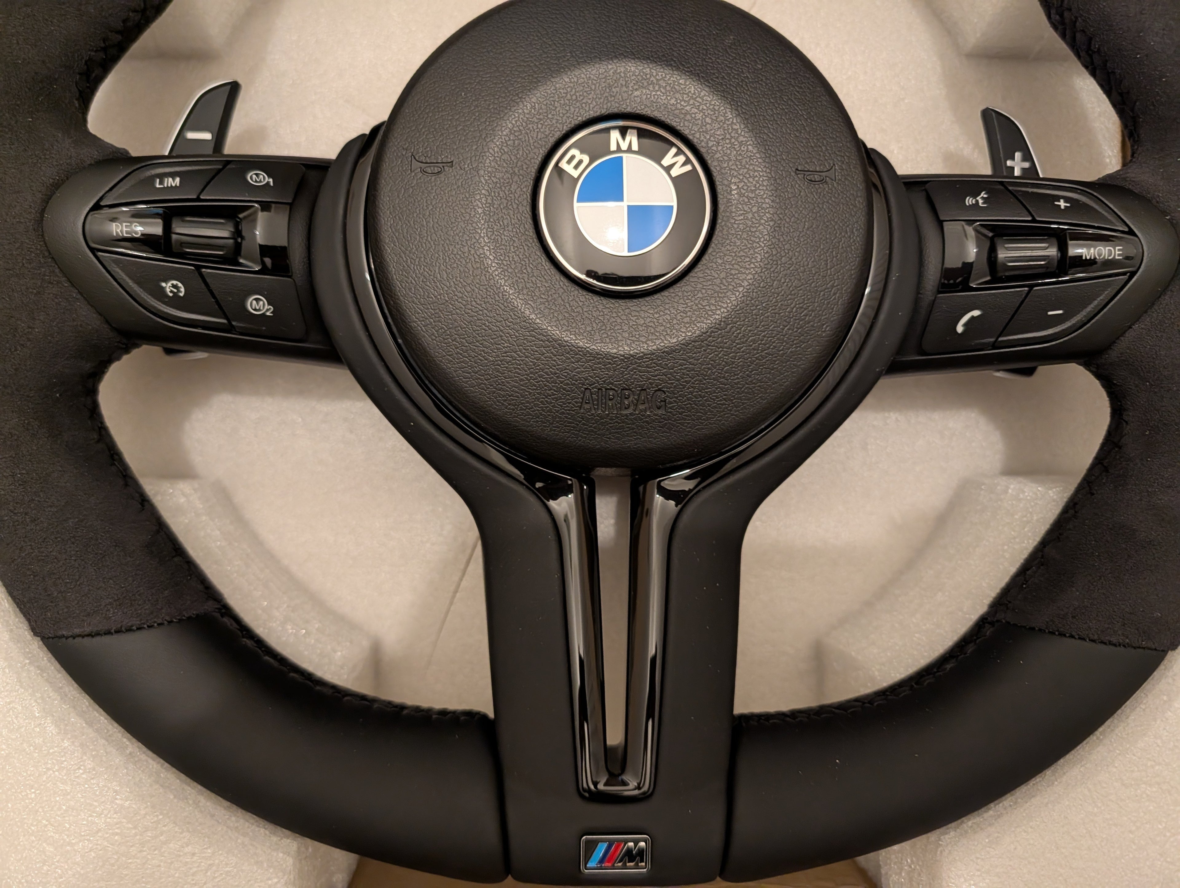 BMW F Gen M Sport Steering Wheel - Alcantara & Leather