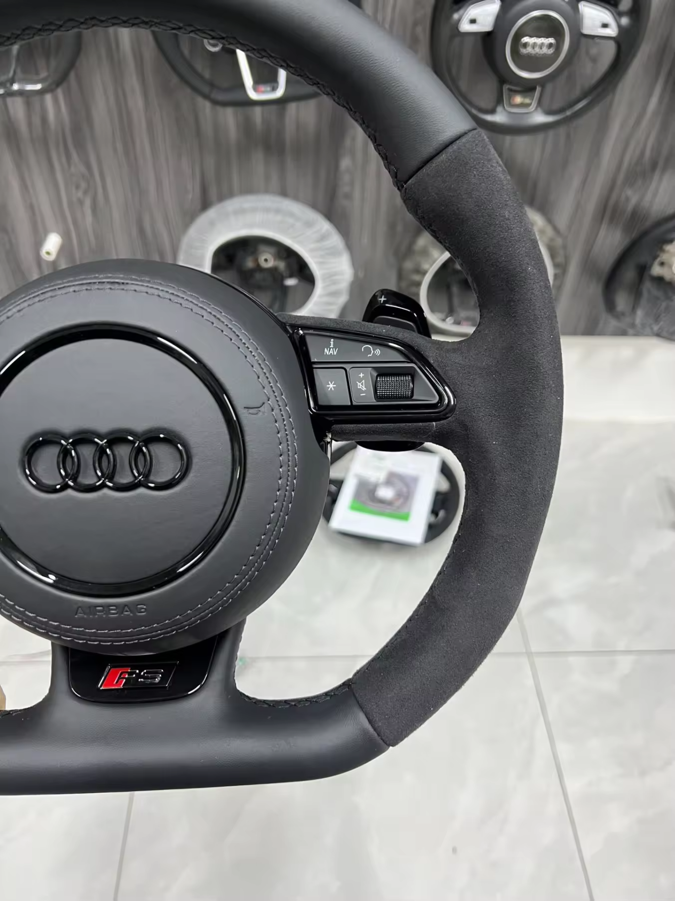 Audi S RS Steering Wheel – Leather & Alcantara