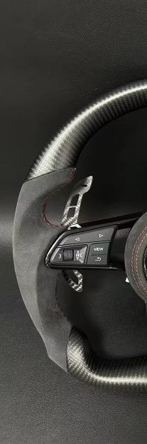 Audi S RS Steering Wheel – Carbon Fibre & Alcantara