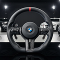 BMW F Gen Steering Wheel Flat Bottom - Pefereated Leather
