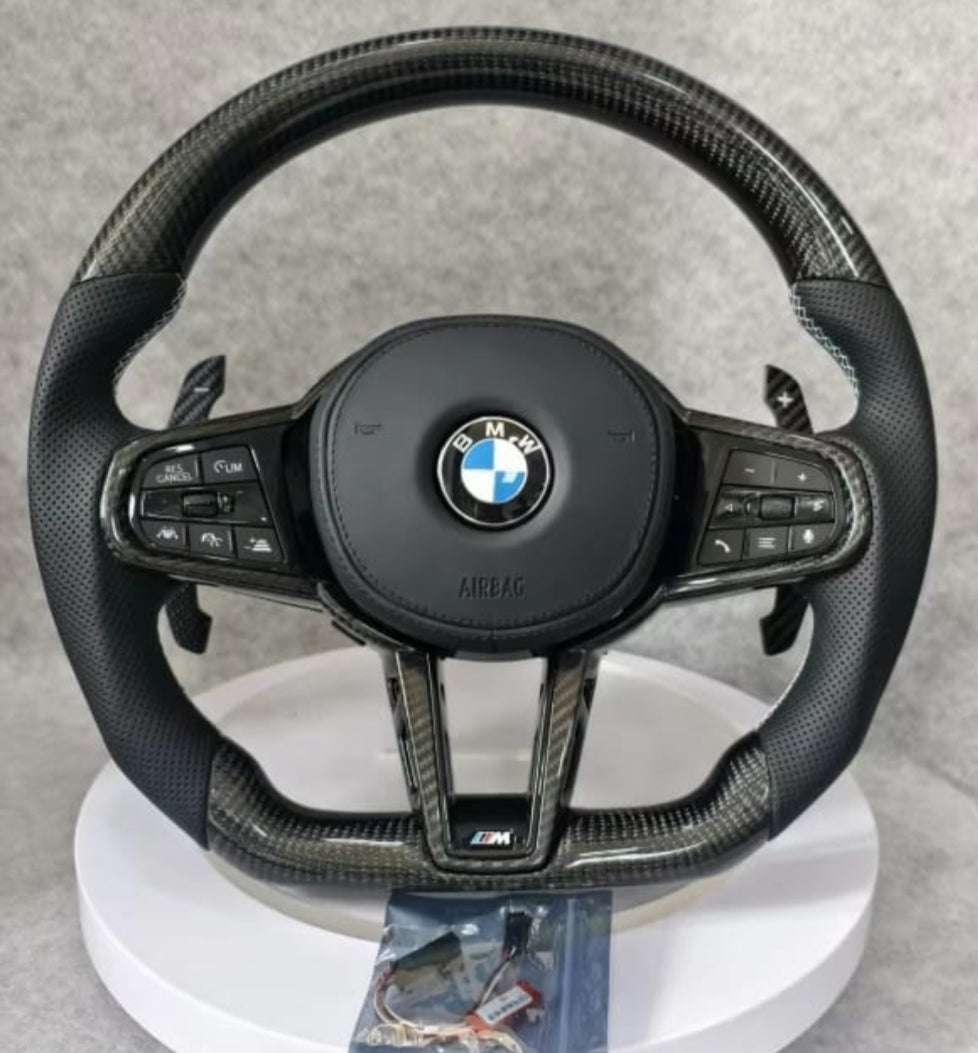 BMW G Gen Steering Wheel - Carbon Fibre & Leather