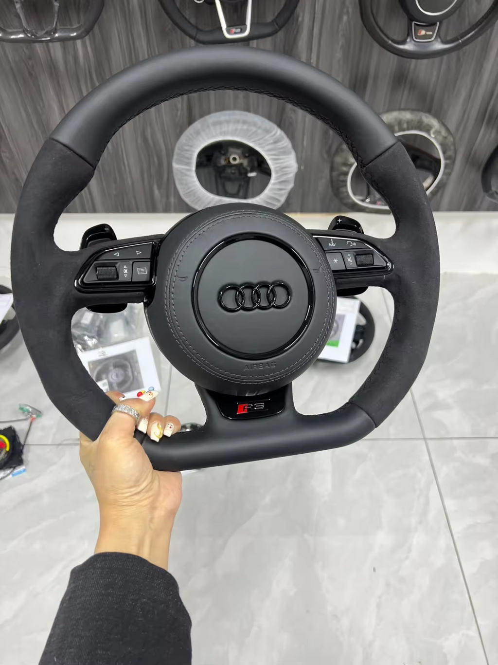 Audi S RS Steering Wheel – Leather & Alcantara